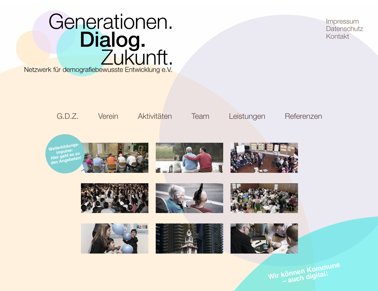 Generationen Dialog Zukunft e. V. Website Generationen Dialog Zukunft e. V. Website