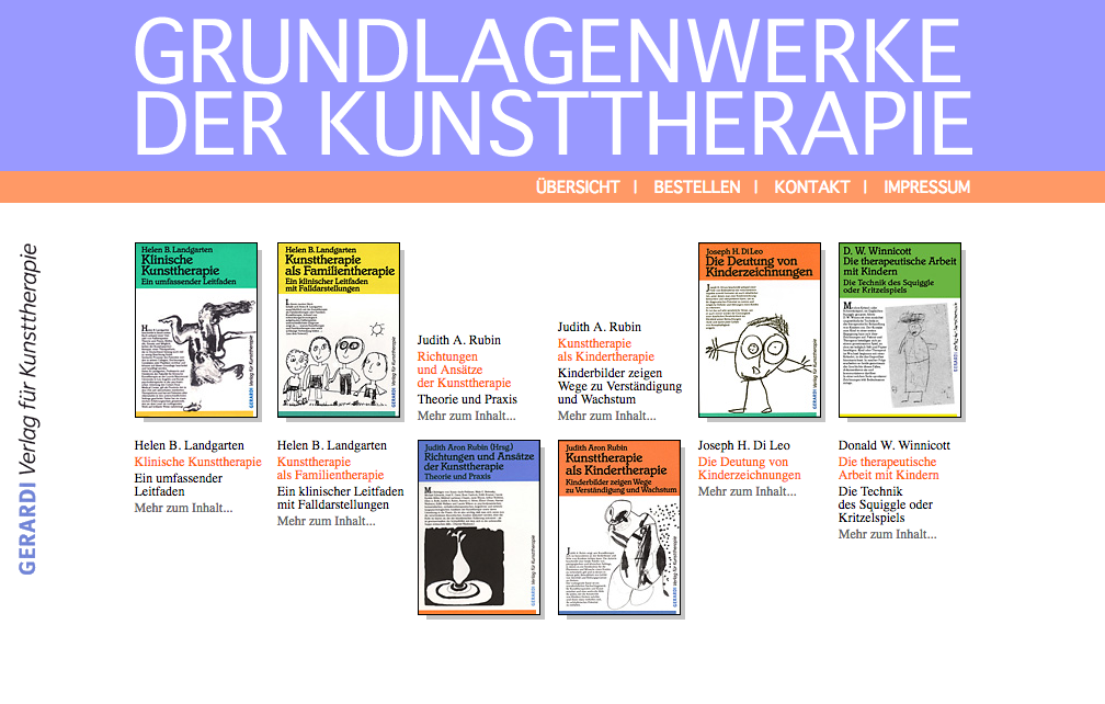 GERARDI Verlag für Kunsttherapie Website